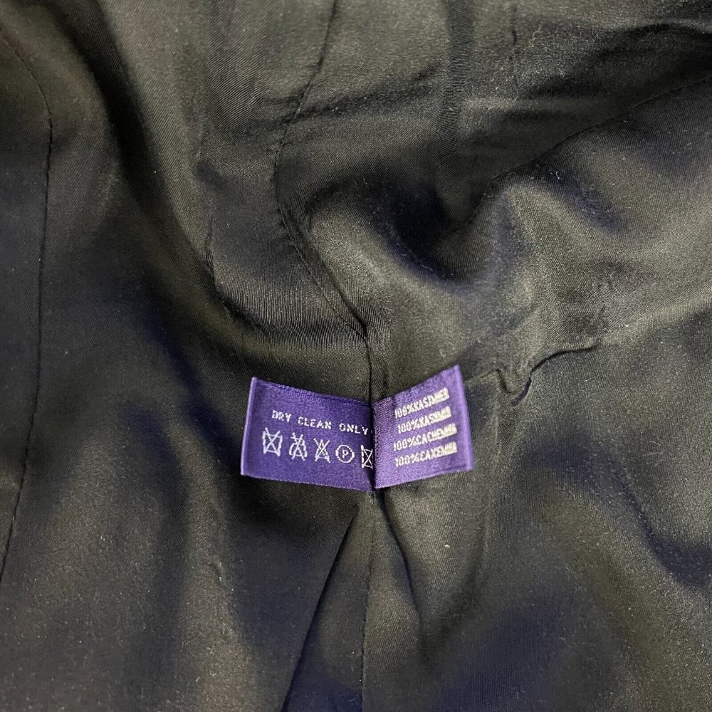 Ralph Lauren Collection Purple Label Cashmere Jacket Long Sleeve Blazer Women 4 - Picture 12 of 12